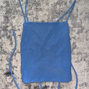 American Threads Backless Tie Top